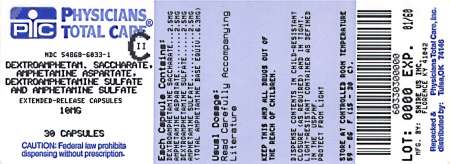 Dextroamphetamine Saccharate, Amphetamine Aspartate, Dextroamphetamine Sulfate and Amphetamine Sulfate